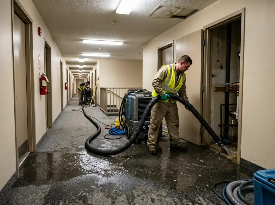 multi-unit-apartment-hallway-f-005 — frequently asked questions, Emergency Burst Pipe Water Extraction & Removal in Ridge Wo…